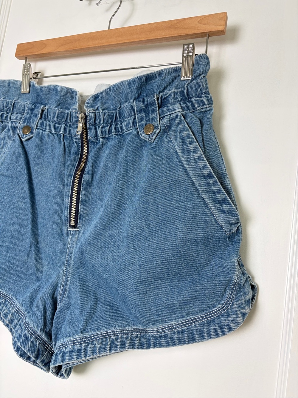 Sea Alyssa Paperbag Denim Shorts 8 - Picture 9 of 16